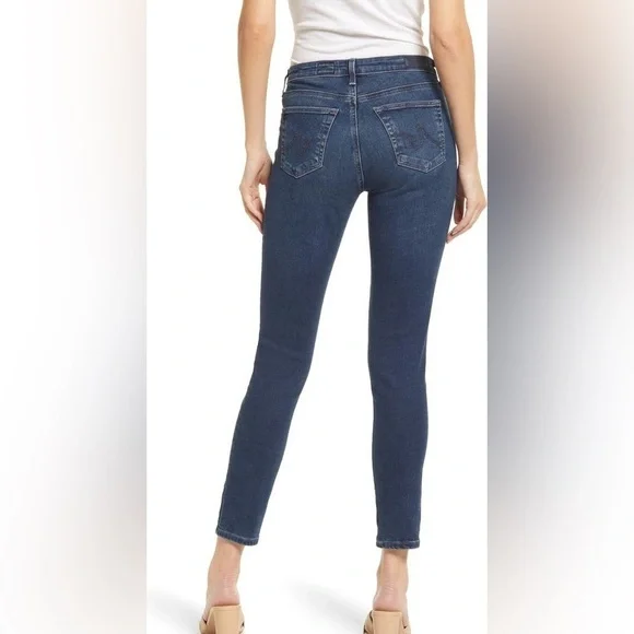 AG Adriano Goldschmied The Legging Ankle Super Skinny Ankle Jeans Dark Wsh Sz 27 - Picture 2 of 11